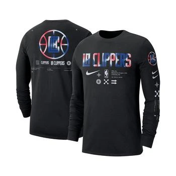 NIKE | Men's Black LA Clippers Essential Air Traffic Control Long Sleeve T-shirt,商家Macy's,价格¥244