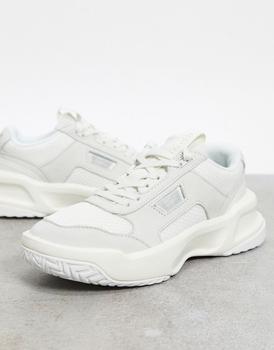 product Lacoste Ace Lift chunky overlay trainers in off white mix image