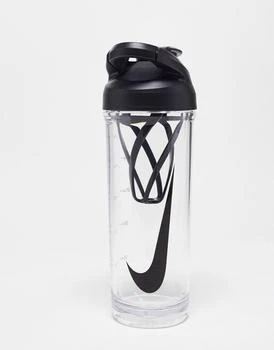 推荐Nike Training Hypercharge 24oz Protein shaker bottle in clear and black商品