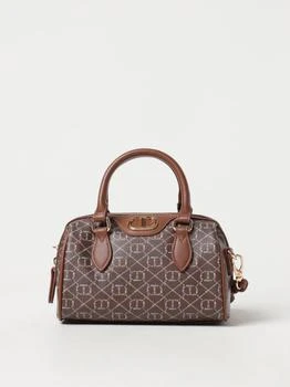 推荐Twinset bag in grained synthetic leather with Floral T print商品