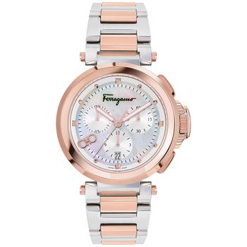 菲拉格慕手表, Salvatore Ferragamo | Women's Swiss Chronograph Legacy Two Tone Stainless Steel Bracelet Watch 40mm商品图片 