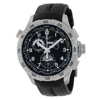 Hamilton | Hamilton Khaki Aviation Worldtimer Chronograph Quartz Men's Watch H76714335商品图片,4.9折