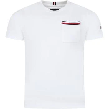 Tommy Hilfiger | White T-shirt For Boy With Logo 独家减免邮费