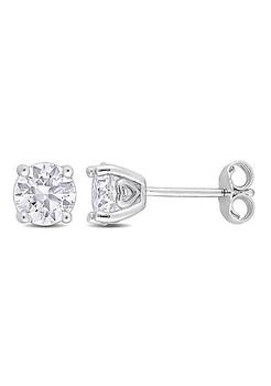 Belk & Co. | Co. Lab Created 1.4 Ct. T.g.w. Created Moissanite Stud Earrings In Sterling Silver,商家Belk,价格¥1049