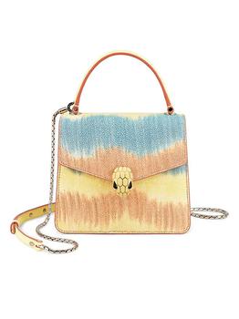 BVLGARI | Serpenti Multicolor Galuchat Top Handle Bag商品图片,