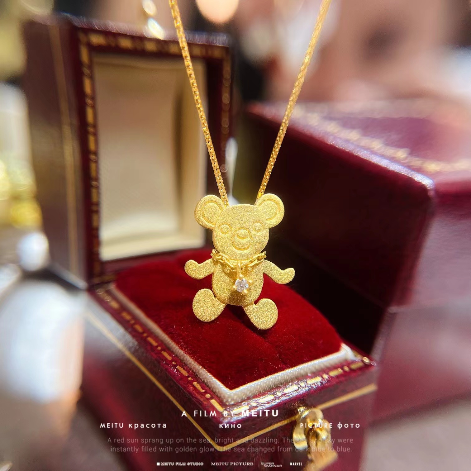 Order Dream | 18K钻石告白熊项链商品图片,包邮包税