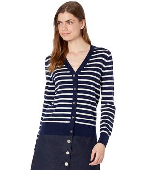 Kate Spade衣服, Kate Spade | Striped V-Neck Cardigan商品图片 5.2折
