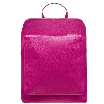 推荐Cerise Soft Pebbled Leather Pocket Backpack商品