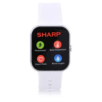 SHARP | Unisex White Silicone Smart Watch 38mm,商家Macy's,价格¥275