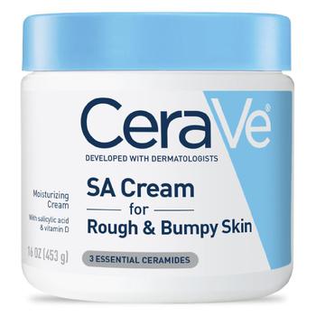 CeraVe | Renewing Salicylic Acid Body Cream for Rough and Bumpy Skin, Fragrance-Free商品图片,满三免一, 满$60享8折, 满$80享8折, 满折, 满免