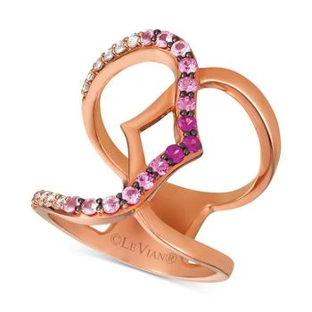 Le Vian | Strawberry Layer Cake Multi-Gemstone Statement Ring (3/4 ct. t.w.) in 14k Rose Gold,商家Macy's,价格¥11308