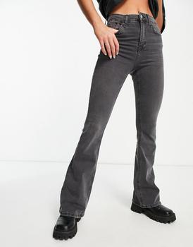 冬装topshop jamie, Topshop | Topshop Jamie flare jean in washed black商品图片 7.1折