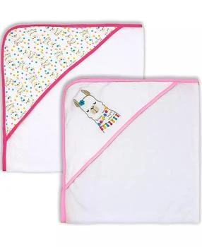 Jesse & Lulu | Baby Girls Llama Hooded Towel, 2 Piece Set,商家Macy's,价格¥162