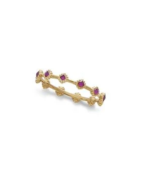 Moon & Meadow | 14K Yellow Gold Purple Enamel Beaded Station Band,商家Bloomingdale's,价格¥1402