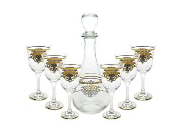 商品Classic Touch Decor | 7 Piece Wine Set with Gold Artwork,商家Premium Outlets,价格¥1116图片