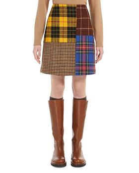 Weekend Max Mara | Agoraio Mixed Plaid Skirt商品图片,独家减免邮费