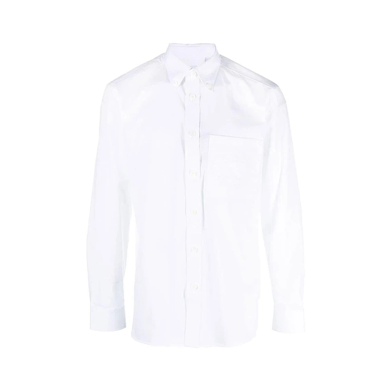 推荐BURBERRY/博柏利 女士白色棉质多扣领经典长袖衬衫80732631商品