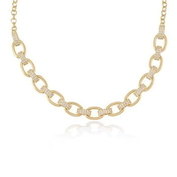 Ettika Jewelry | Empowered Crystal & 18k Gold Plated Chain Link Necklace ONE SIZE ONLY,商家Verishop,价格¥684