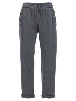 Brunello Cucinelli | Brunello Cucinelli Elastic Waistband Drawstring Joggers,商家Cettire,价格¥5369