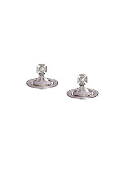 Vivienne Westwood | Vivienne Westwood Simonetta Bas Relief Earrings - Silver/Creamrose Tone商品图片,