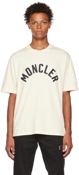 Moncler | 灰白色棉质 T 恤商品图片,