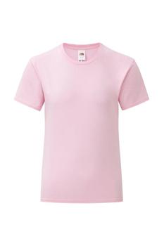 推荐Fruit Of The Loom Girls Iconic T-Shirt (Light Pink)商品