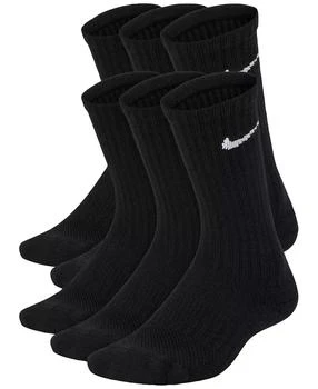 NIKE | Big Kids' Cushioned Crew Socks, 6 Pairs,商家Macy's,价格¥166