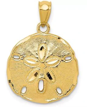 Macy's | Sand Dollar Charm Pendant in 14k Yellow Gold,商家Macy's,价格¥2571