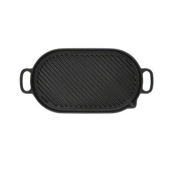 Chasseur | French Oval Cast Iron Grill Pan, 18-inch,商家Macy's,价格¥1123