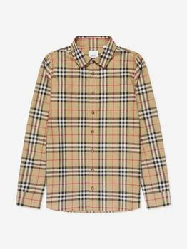 Burberry | Burberry Boys Owen Long Sleeve Check Shirt in Beige,商家Childsplay Clothing,价格¥1637