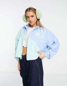 商品Lacoste | Lacoste colour block track jacket in blue/green,商家ASOS,价格¥468图片