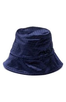 推荐Navy Pann Velvet Birdcage Veil Bucket Hat商品