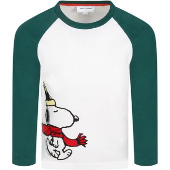 推荐Little Marc Jacobs White T-shirt For Boy With Peanuts商品