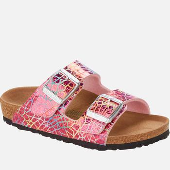 商品Birkenstock | Birkenstock Kids' Arizona Kids Sandals - Flashy Hologram Pink,商家The Hut,价格¥220图片