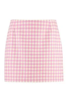 AMI | AMI ALEXANDRE MATTIUSSI COTTON AND WOOL MINI-SKIRT 6.6折