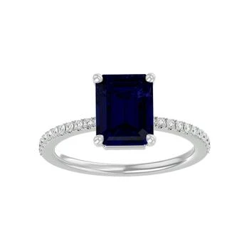 SSELECTS | 3 Carat Sapphire And Diamond Ring In 14 Karat White Gold,商家Premium Outlets,价格¥9370