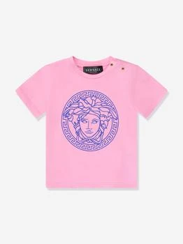 推荐Baby Girls Medusa Logo T-Shirt in Pink商品