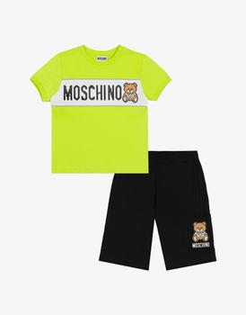 Moschino | Pixelated Teddy Bear T-shirt And Bermuda Shorts Set商品图片,