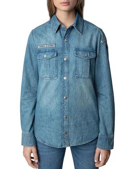 Zadig&Voltaire | Denim Patch Shirt商品图片,5折