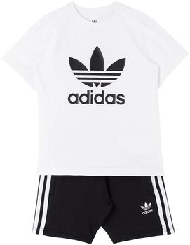 Adidas | Baby Black & White Adicolor T-Shirt & Shorts Set商品图片,7.6折
