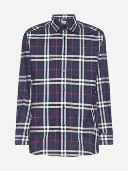 推荐Check print cotton shirt商品