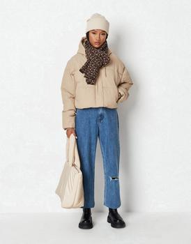 商品Missguided | Missguided padded jacket with step hem in stone,商家ASOS,价格¥205图片