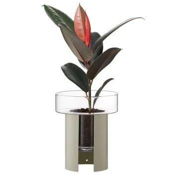 LSA International | Terrazza planter h22cm 19cm clear-concrete grey,商家Harvey Nichols,价格¥477