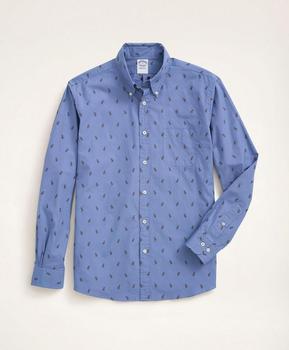 推荐Regent Regular-Fit Sport Shirt, Moose Motif商品