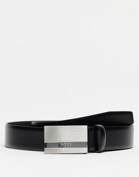 Hugo Boss | BOSS Black Baxton leather belt in black商品图片,8折×额外9.5折, 额外九五折