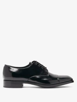 Prada | Spazzolato-leather Derby shoes,商家MATCHES,价格¥3107