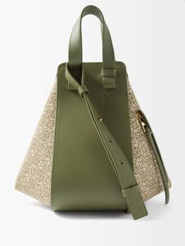 Loewe | Hammock small leather and canvas tote bag商品图片,