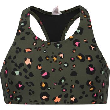 monster, Munster | Colorful leopard print sports bra in olive green商品图片 5.9折起×额外7.5折, 额外七五折