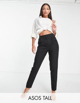 商品ASOS | ASOS DESIGN Tall smart tapered trouser in black,商家ASOS,价格¥220图片