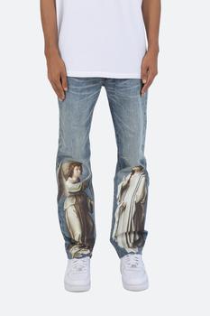 mnml gat好用吗, MNML | V234 Angel Baggy Denim - Blue商品图片 4.8折